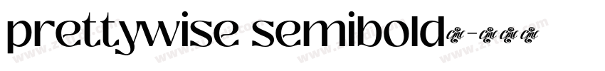 prettywise semibold字字体转换